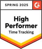 G2 - High Performer Time Tracking - Spring 2025 G2 - High Performer Time Tracking - Spring 2025
