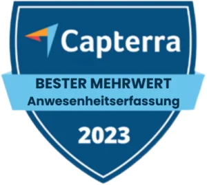 Capterra - Best Value (Attendance Tracking) 2023 Capterra - Best Value (Attendance Tracking) 2023