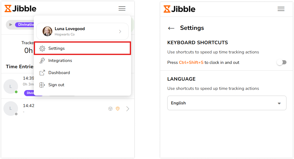 Using keyboard shortcuts